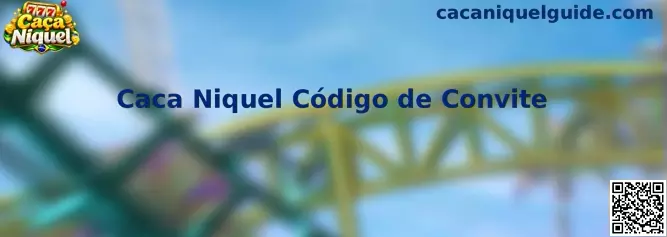 Interface ilustrativa de Caca Niquel com foco em código de convite